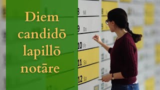 Latine loqui  Latin phrases  Diem candido lapillo notare [upl. by Johannes]