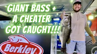 Bass Fishing Tournament Angler Caught Cheating Guy Catches Giant Bas and Wins a New Boat [upl. by Anirbed]