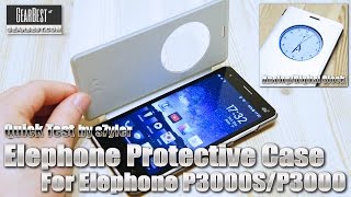 Elephone P3000S SVIEW FLIP COVER amp TEST will it also work on the Elephone P6000 [upl. by Esina]