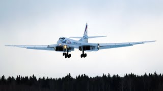 Tu 160 Strategic Missile Carriers Conduct Scheduled Flights Over Arctic amp Laptev Sea [upl. by Eam921]