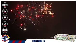 Capitalists 195 Shots 500 Gram Cake by Happy Family Fireworks  H4 FIREWORKS [upl. by Naara]