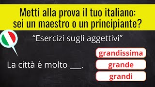 Aggettivi  Esercizi di grammatica [upl. by Atalante306]