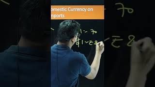 Impact of depreciation of domestic currency  Foreign Exchange  Class 12th Macro Economics shorts [upl. by Namyw]