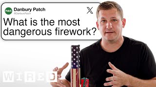 Pyrotechnician Answers Fireworks Questions From Twitter  Tech Support  WIRED [upl. by Aehsrop]