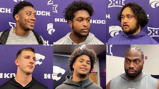 Kansas State players prepping for road trip to Houston  Player Interviews [upl. by Relyhcs63]