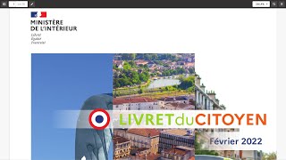 Livret du citoyen à connaître par cœur pour lentretien de naturalisation en préfecture [upl. by Hulton]