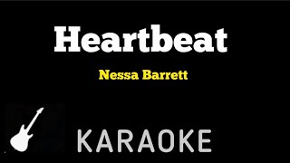 Nessa Barrett  HEARTBEAT  Karaoke Guitar Instrumental [upl. by Gayler285]