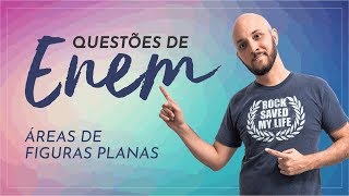 Questões do Enem  Áreas de figuras planas [upl. by Nelyahs407]