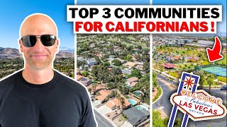 Top Las Vegas Communities for Californians Relocating  Living In Las Vegas Nevada [upl. by Tennes721]