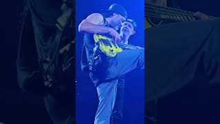 LARS ULRICH KISSES ROBERT TRUJILLO ON THE CHEEK LIVE 2024 METALLICA shorts [upl. by Sheley]