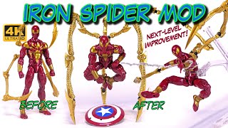 Iron Spider Custom Waldoes Modification Hasbro Marvel Legends Comparison [upl. by Eahc241]