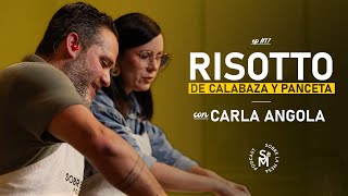 Carla Angola cocina un Risotto de Calabaza y Panceta I SOBRE LA MESA PODCAST EP17 [upl. by Annaihr]