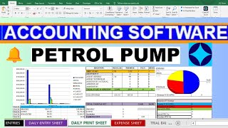 Fully Automatic Accounting software For Petrol and Gas station in Excel [upl. by Adlog]