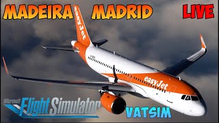 MSFS 2020 Maderia  Madrid  VATSIM  live msfs2020 vatsim [upl. by Housum]