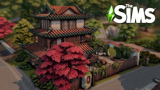 Senbamachi Garden House  The Sims 4 Speed Build [upl. by Osbourne]