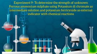 Redox Titration using External Indicator potassium ferricyanide [upl. by Poirer]