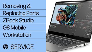 Removing amp replacing parts for ZBook Studio G8 Mobile  HP Computer Service [upl. by Ivel]