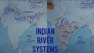 Two Indian Drainage Systems  Indian Geography [upl. by Ekenna833]