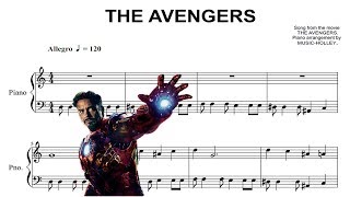 The avengers  theme EASY piano sheet [upl. by Saint]