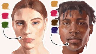 IL SEGRETO PER DIPINGERE LA PELLE IN MODO REALISICO 🖌 Tutorial ritratto con pittura a olio [upl. by Eltrym770]