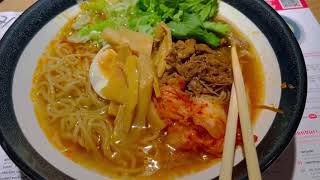 Wagamama Tantanmen Beef Brisket Raman  Short Review I’m hungry series  Food Review [upl. by Aneekal]