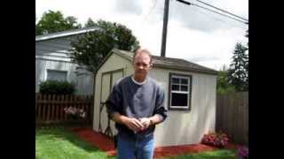 10x8 Storage Shed Kit by Handy Home Review [upl. by Dom]