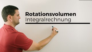 Rotationsvolumen Integralrechnung  Mathe by Daniel Jung [upl. by Marks509]