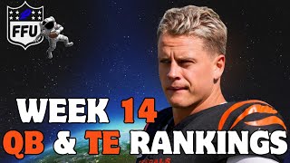 Week 14 QB amp TE Fantasy Football Rankings Top 24 [upl. by Lemaceon]