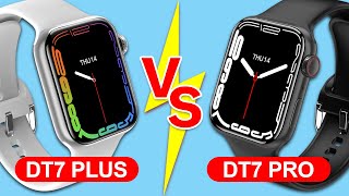 ComparisionFinow DT7 vs DT7 Pro Smartwatch  Whichs Better Watch Series 7 Copy IWO HW7 DT7 Max [upl. by Armin]