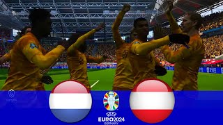 Netherlands vs Austria Highlights  EURO 2024  eFootball PES 2021 [upl. by Alleunamme592]