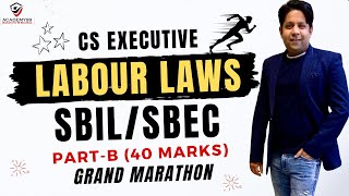 SBIL LABOUR LAW  SBIL LABOUR LAW MARATHON  SBIL CS EXECUTIVE MARATHON  SBIL CS EXECUTIVE [upl. by Clarisa]