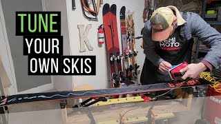 How to wax and sharpen your own skis at home  DIY Ski tune [upl. by Assetnoc]