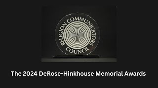 George A Mason Awarded Religion Communicators Councils 2024 DeRoseHinkhouse Memorial Award [upl. by Ariuqahs52]