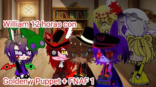 William afton 12 horas encerrado con Golden y Puppet 22  FNAF 1 [upl. by Eelrehpotsirhc]