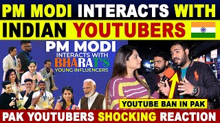 PM MODI MEETS RJ RAUNAC TECHNICAL GURUJI amp TOP INFLUENCERS OF INDIA  PAK YOUTUBERS CRYING  SANA [upl. by Yennek]