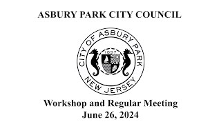 Asbury Park City Council Meeting  June 26 2024 [upl. by Lanos494]