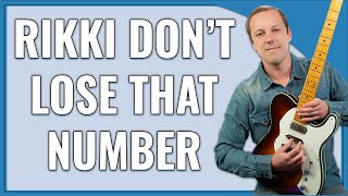 Rikki Dont Lose That Number Guitar Lesson Steely Dan [upl. by Kind]