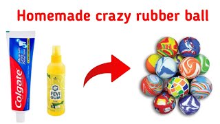 How to make🥰crazy ball at home  bouncy ball  homemade orbeez ball  diy crazy ball jumps ball [upl. by Gnel802]