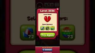 Toon Blast Level 3536  No Boosts  3 Stars [upl. by Eelrebmyk]