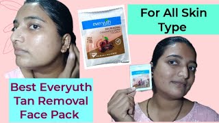 Everyuth Tan Removal Face PackFor All Skin TypeMarathee सखि ManishaTan Removal Face Pack [upl. by Akinahc]