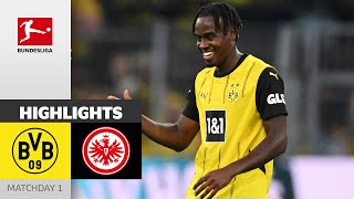 Matchwinner Gittens Decides Match  Borussia Dortmund  Eintracht Frankfurt 20  Highlights  MD 1 [upl. by Osmen402]