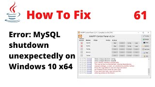 FIXED XAMPP Error MySQL shutdown unexpectedly  This may be due to a blocked port Issue 3306 [upl. by Noillimaxam801]