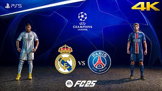 FC 25  Real Madrid vs PSG Ft Mbappe Dembele  UEFA Champions League  PS5™ 4K60 [upl. by Swisher526]