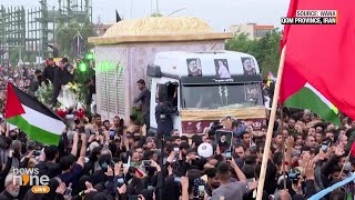 President Raisis Funeral Procession Thousand Gather to Bid Farewell in Qom  News9 [upl. by Boorman]