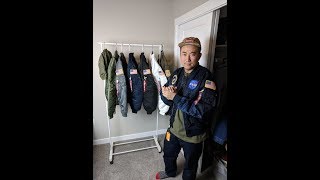 20171204 Alpha Industries Flight Jacket Review Nasa MA1 L2B Kanye West [upl. by Cele782]