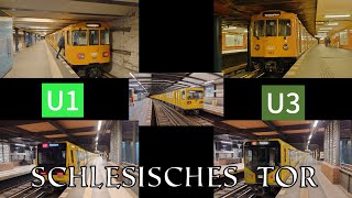 UBahn Berlin U1 U3 Schlesisches Tor  Öffis Berlin [upl. by Eireva]