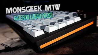 Monsgeek M1W Keyboard  Dark Night Barebone  Gateron Lunar Probe Switches  GMK Modern Ink Keycaps [upl. by Crissy]