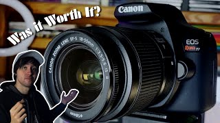 I FINALLY BOUGHT A CAMERA  Canon EOS Rebel T7 [upl. by Aivilo]