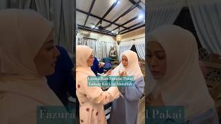 FAZURA BUAT TUTORIAL PAKAI TUDUNG KAT LIZA ABDULLAH [upl. by Ellehsim]