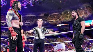 The Big Dog vs The Freak ReignsRollins Showdownquot wrestling 2024 wwe trending [upl. by Janela]